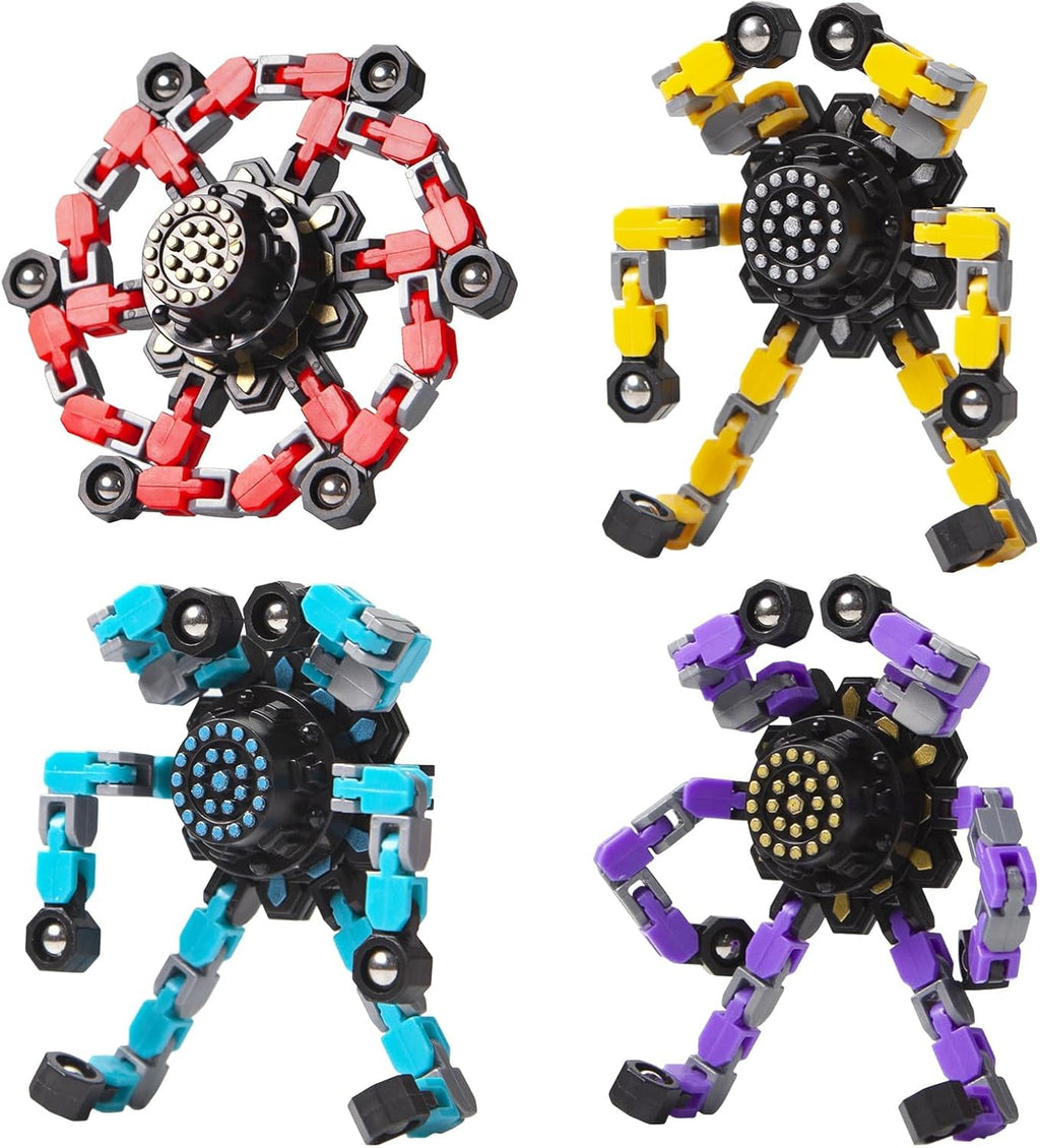 Transformable Fidget Spinner Set (4 Pieces)