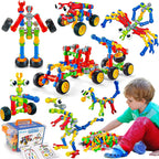 Kids STEM Building Blocks Set (125 Pieces)