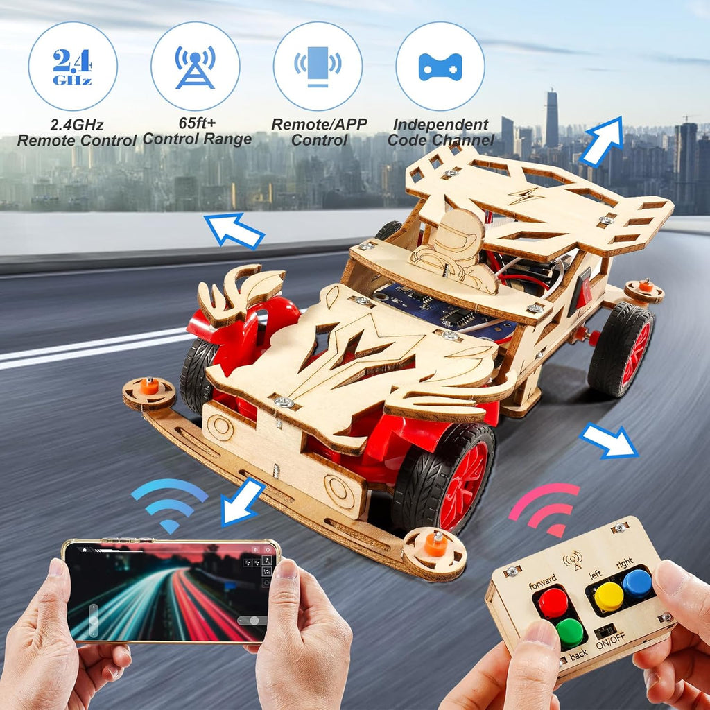 STEM Remote Control Car Building Kit for Kids