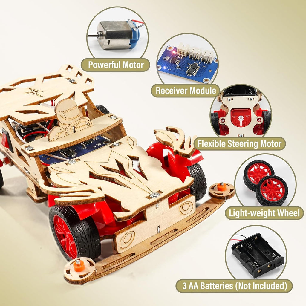 STEM Remote Control Car Building Kit for Kids