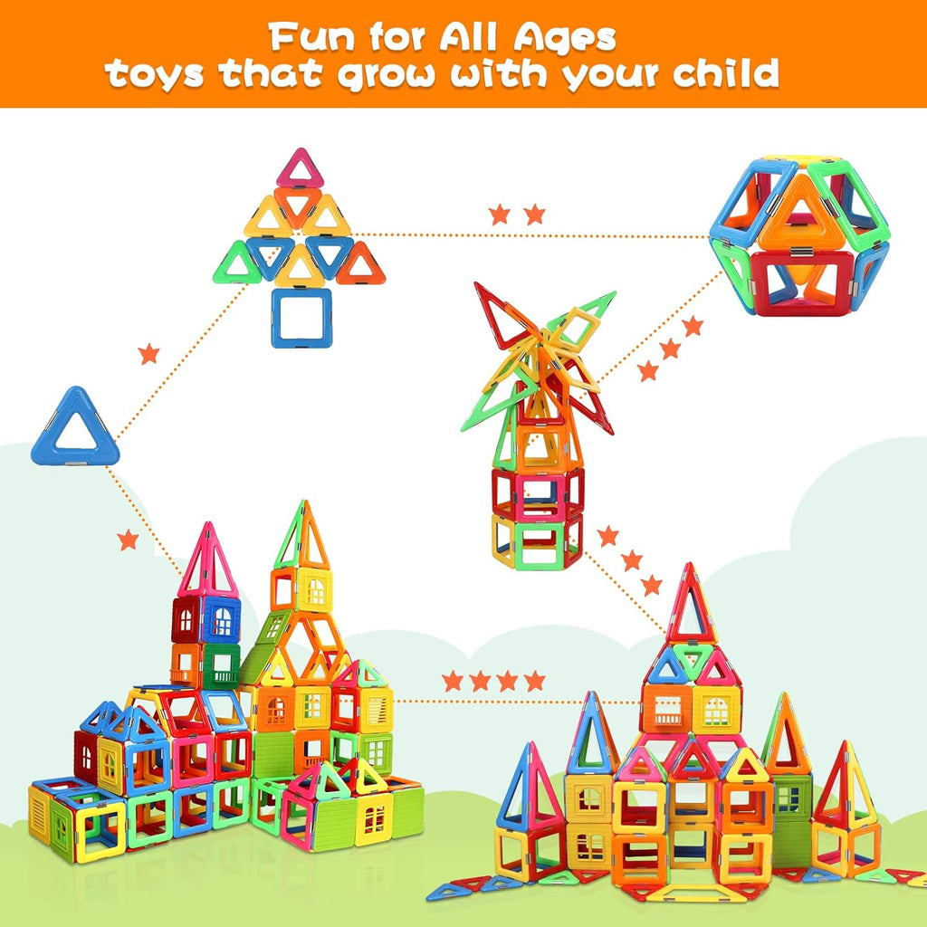 Magnetic STEM Building Blocks Toy Set for Kids