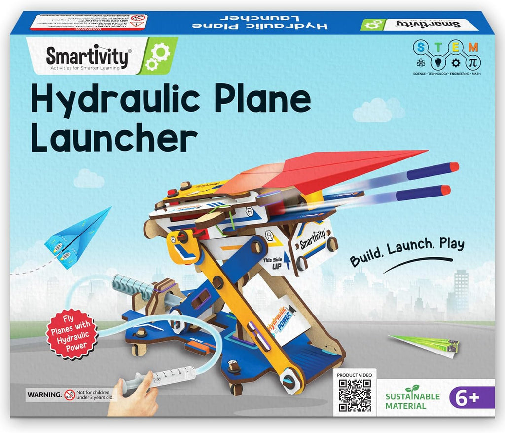 Hydraulic DIY Paper Airplane & Dart Launcher STEM Kit