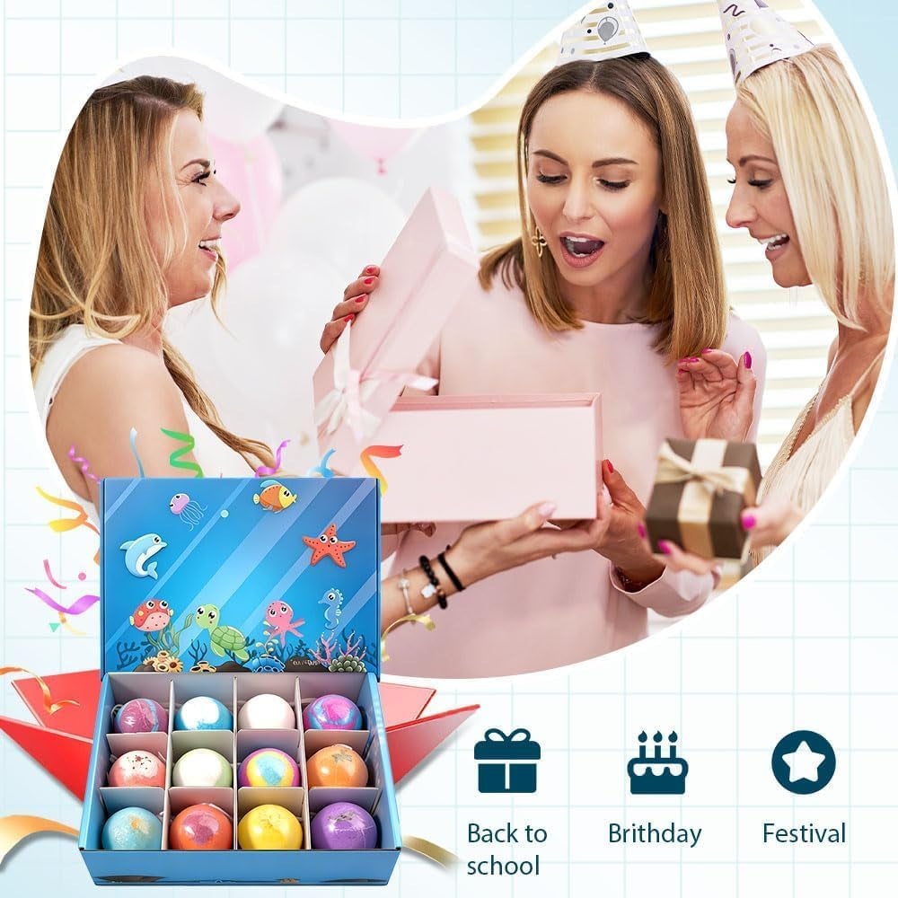 Kids Surprise Ocean Bath Bomb Set (12 Pack)