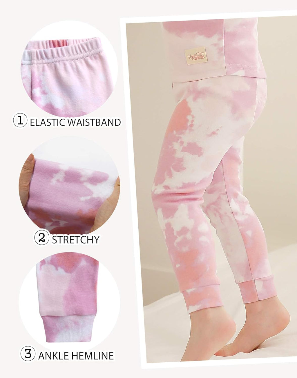 Kids Cotton Tie Dye Pajama Set