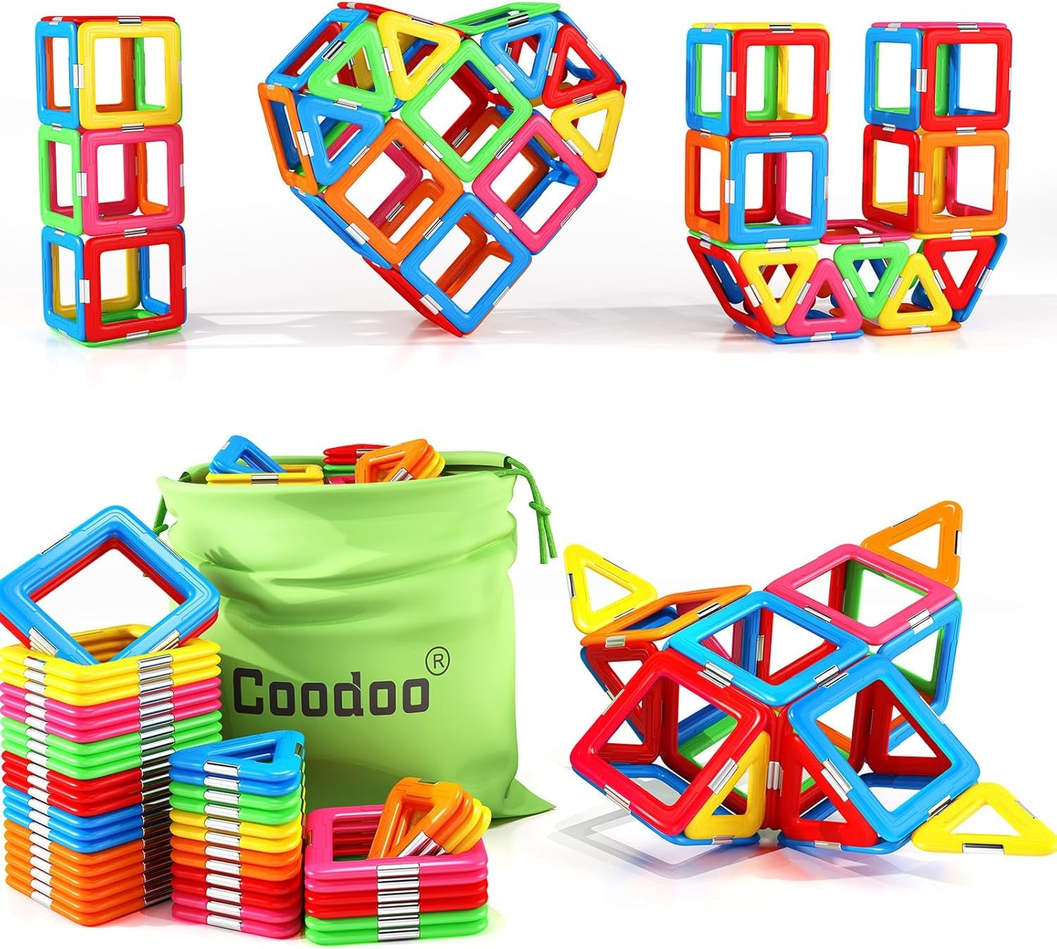 Magnetic STEM Building Blocks Toy Set for Kids