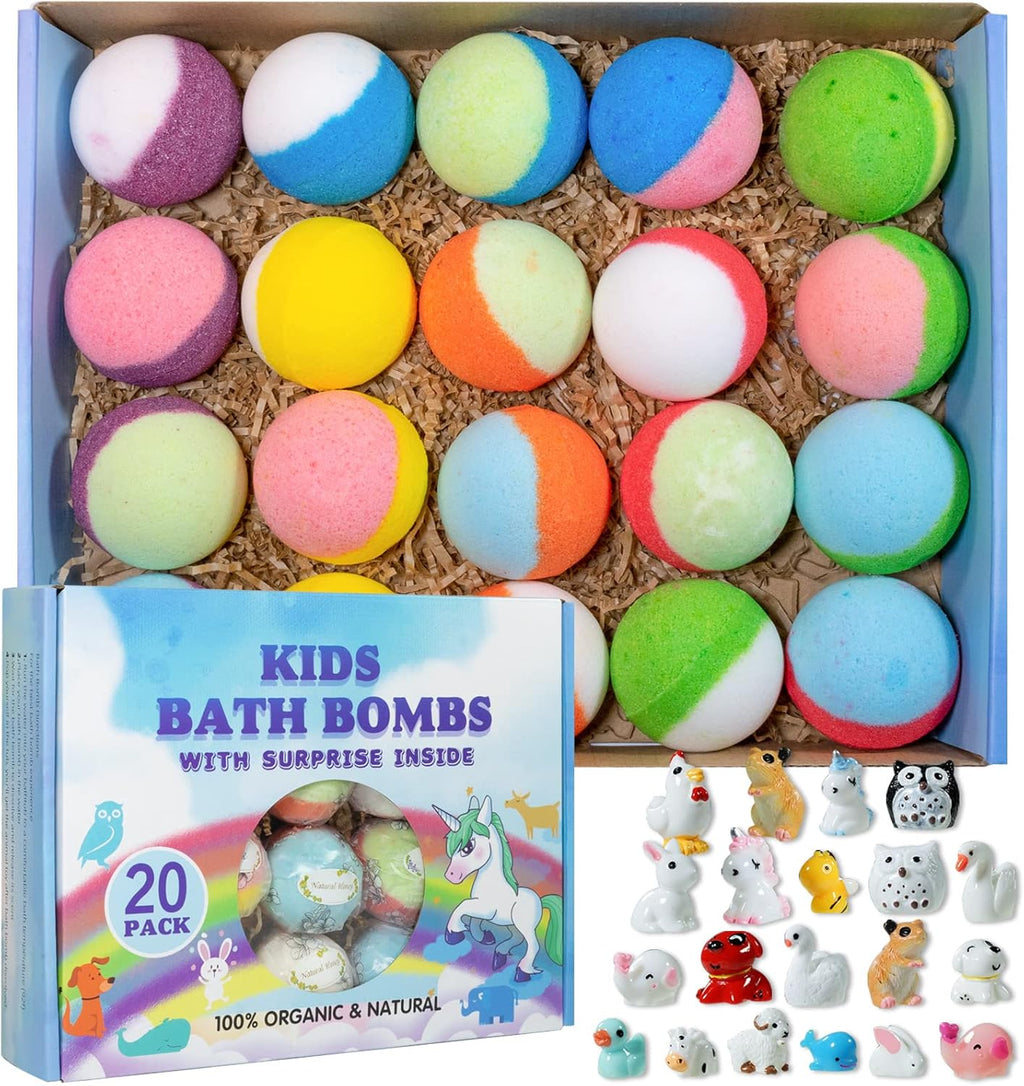 Kids Surprise Bath Bomb Toy Set (40 Pack)