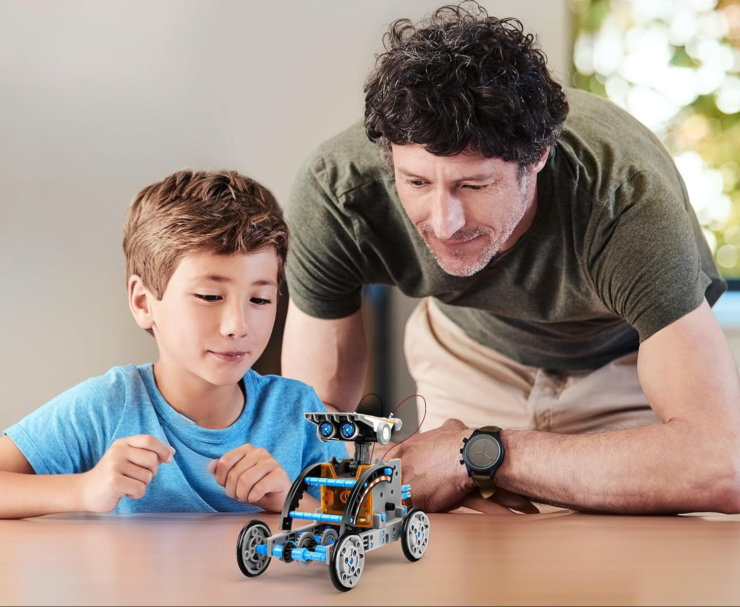 Solar Powered 12-in-1 Robot Building Kit for Kids