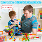 Kids STEM Building Blocks Set (125 Pieces)