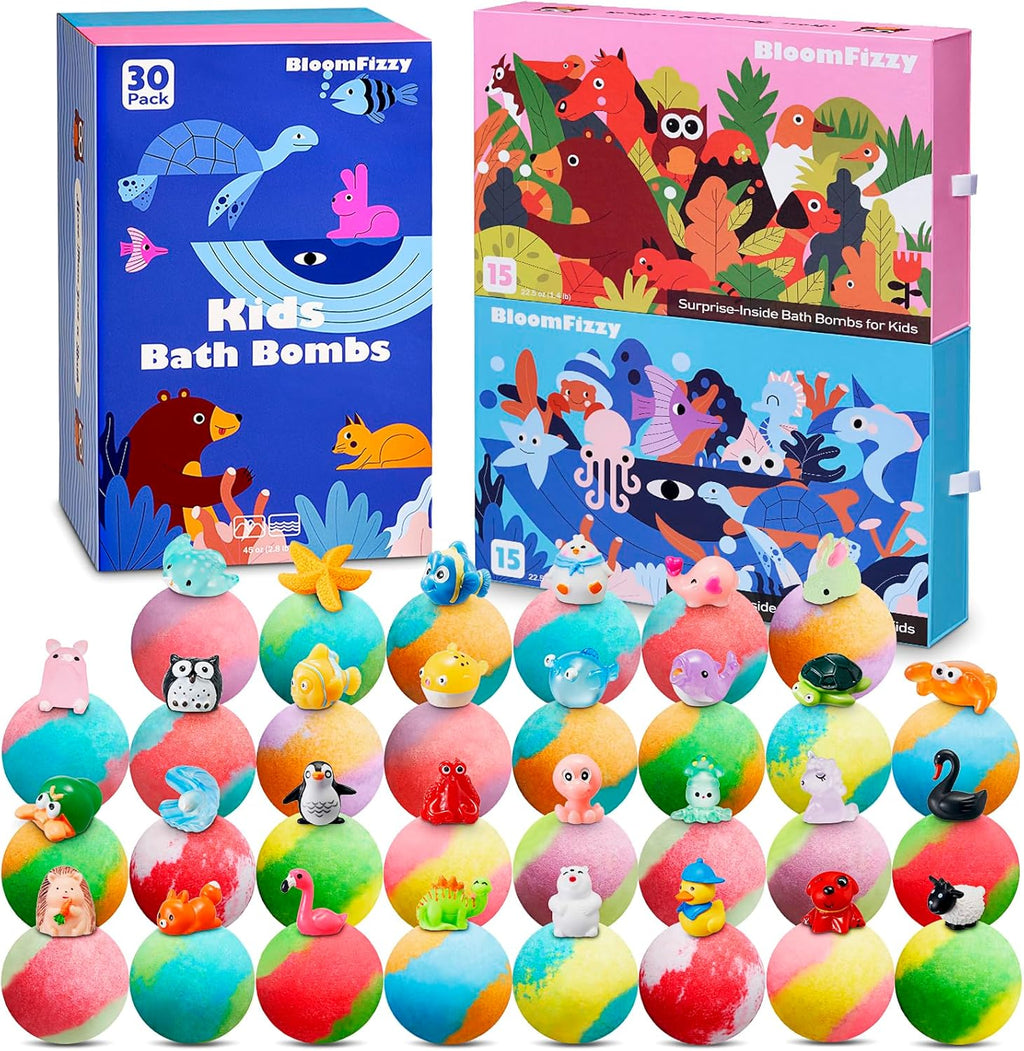 Kids Animal Surprise Bath Bomb Set