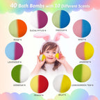 Kids Surprise Bath Bomb Toy Set (40 Pack)