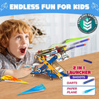 Hydraulic DIY Paper Airplane & Dart Launcher STEM Kit