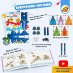Hydraulic DIY Paper Airplane & Dart Launcher STEM Kit